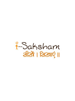 i saksham logo with hindi words