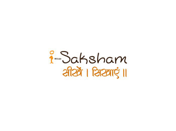 i saksham logo with hindi words
