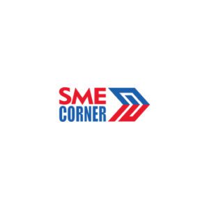 sme corner logo against a white background