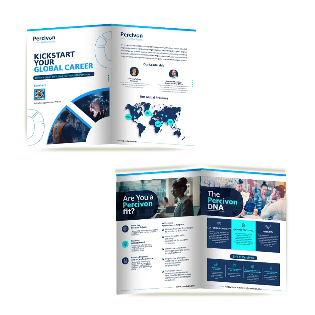 Percivon Technologies Brochure Design by Top Branding Agency in Mumbai