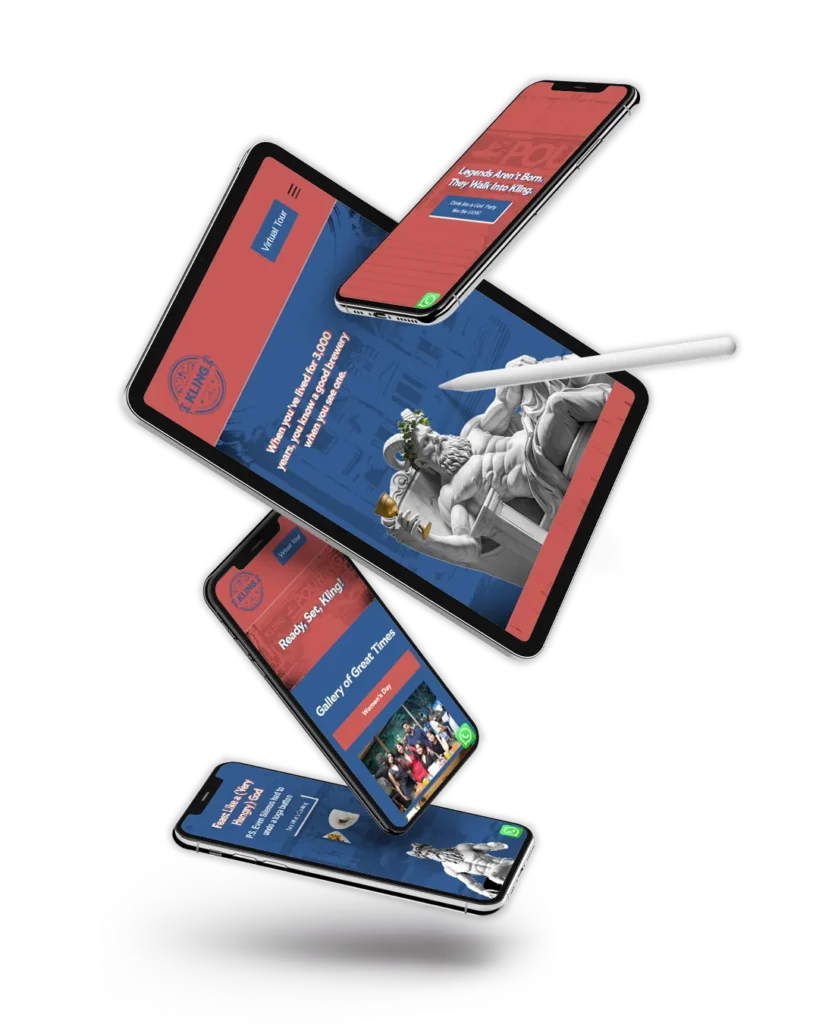 Kling Breweries F&B Website by TOP digital agency in mumbai