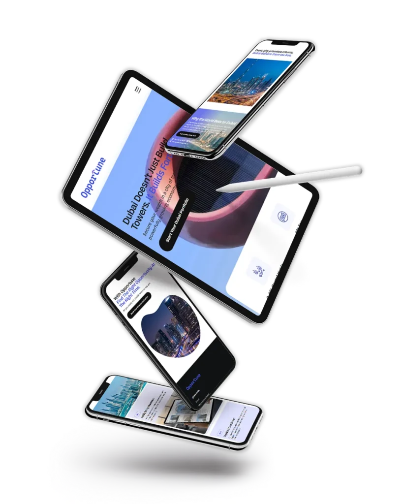 Opportune Real Estate Dubai Website by TOP digital agency in mumbai