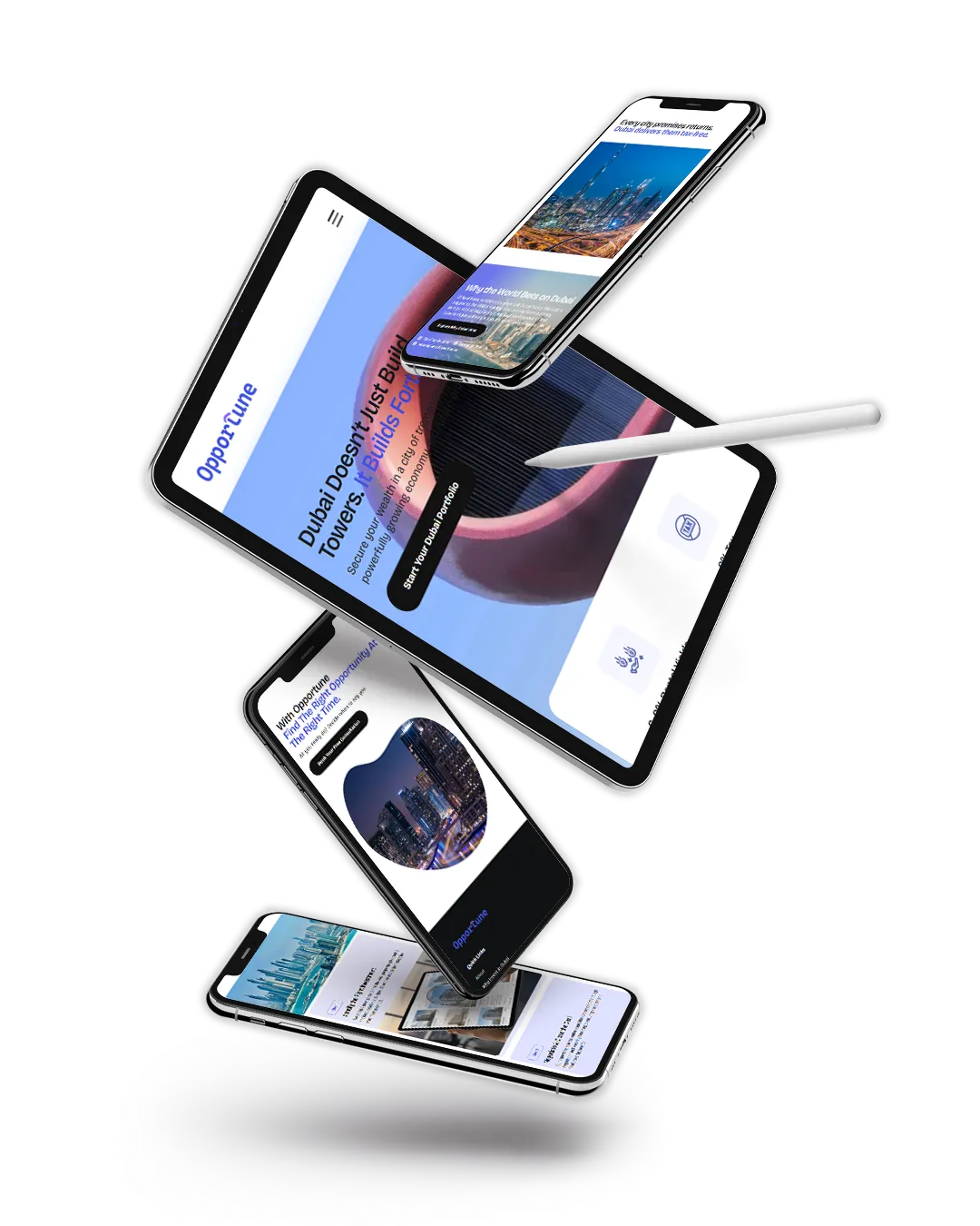 Opportune Real Estate Dubai Website by TOP digital agency in mumbai