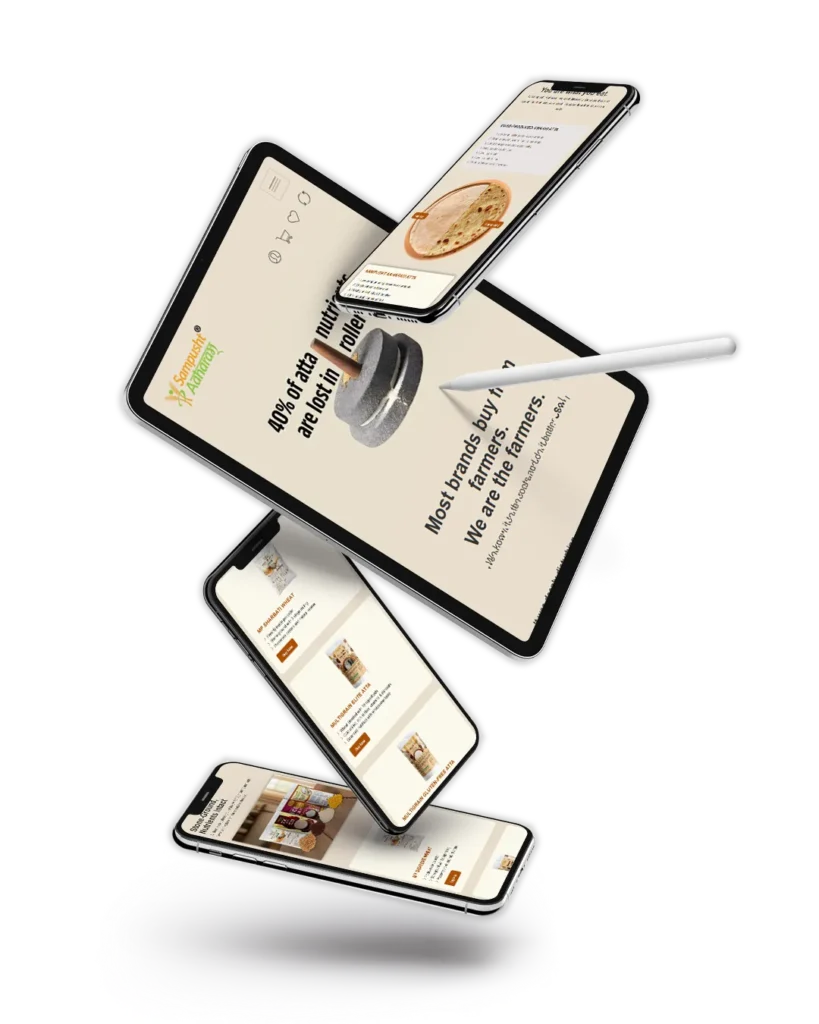 Sampusht Organic Food D2C Website by TOP digital agency in mumbai