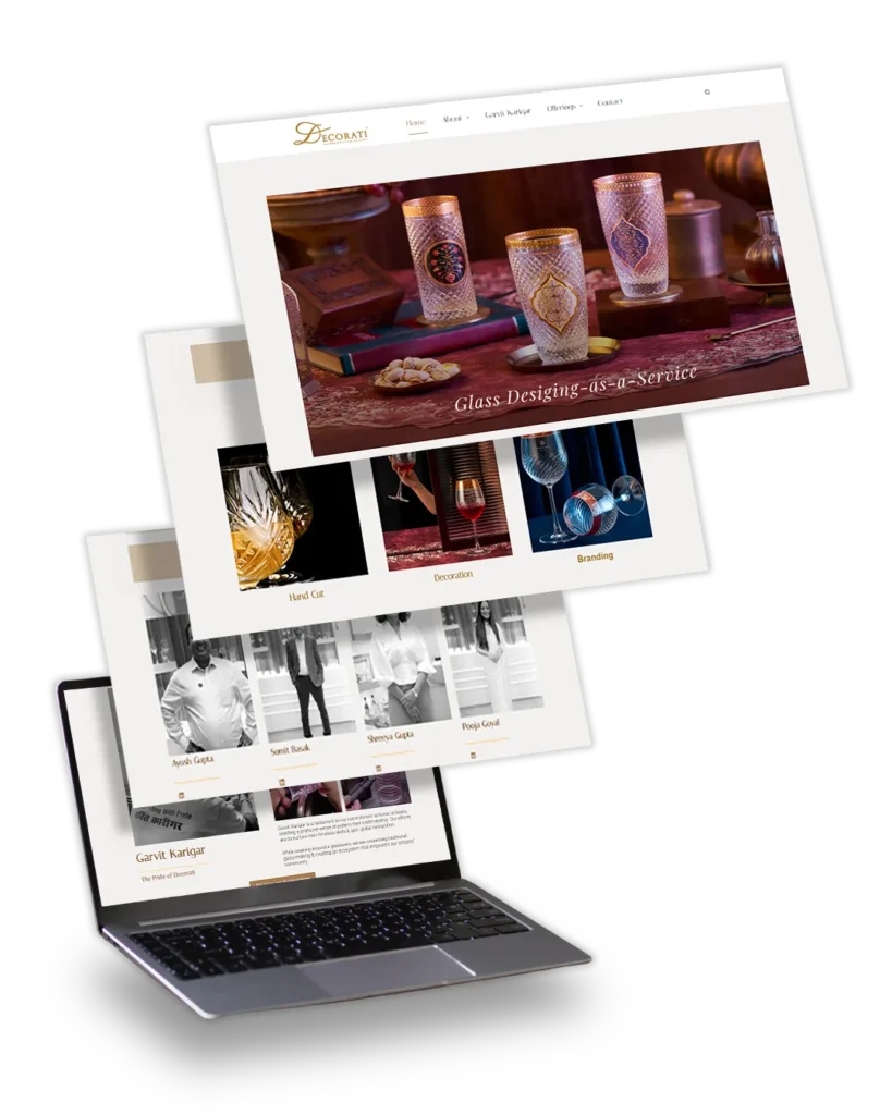 Decorati Personal Designed B2B Website by TOP Digital Agency Mumbai