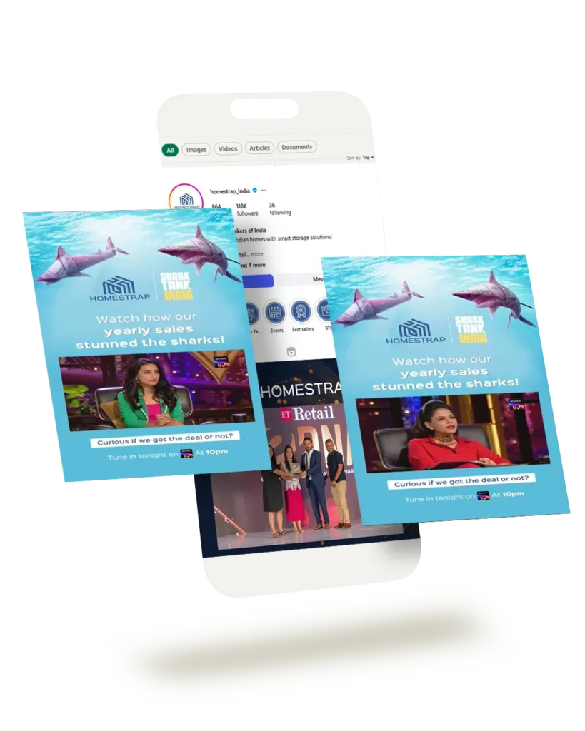 Social media for homestrap shark tank funding