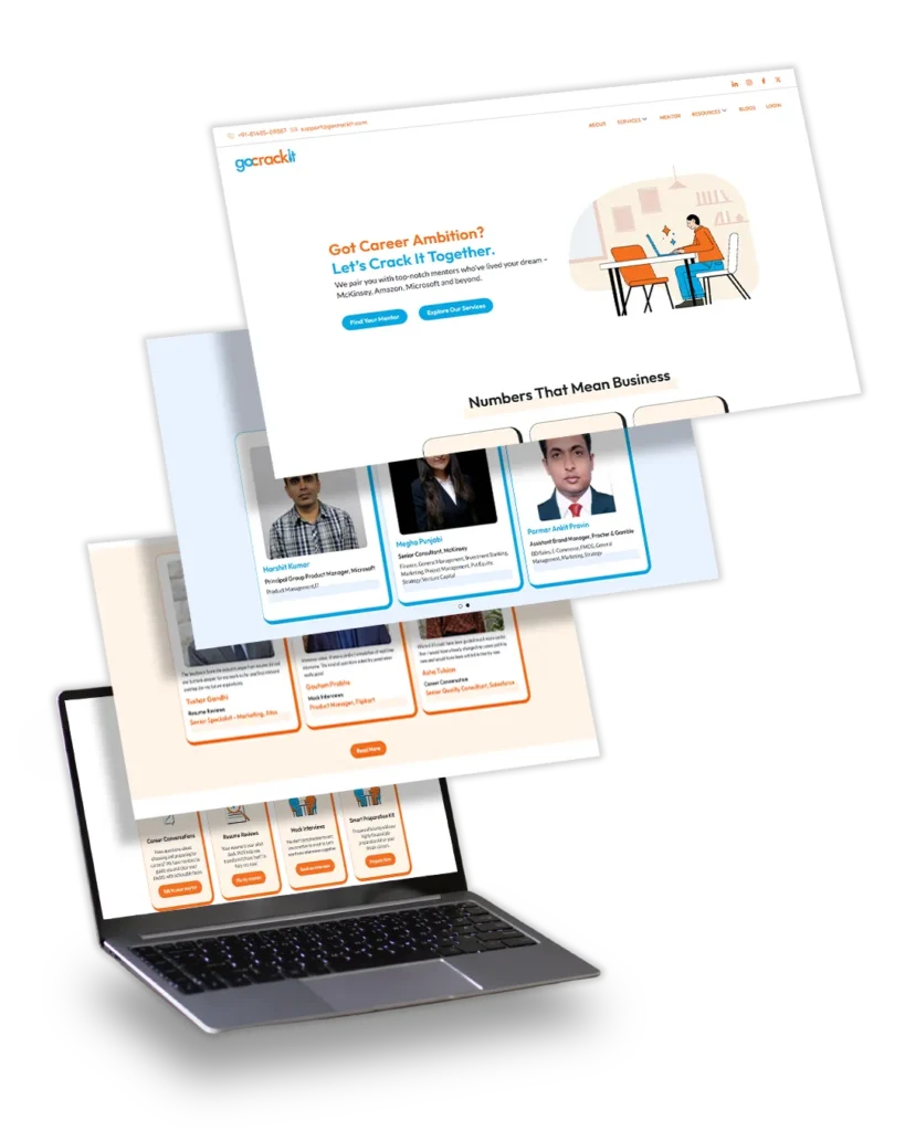 Gocrackit Educational Workplace Website by TOP Digital Agency Mumbai