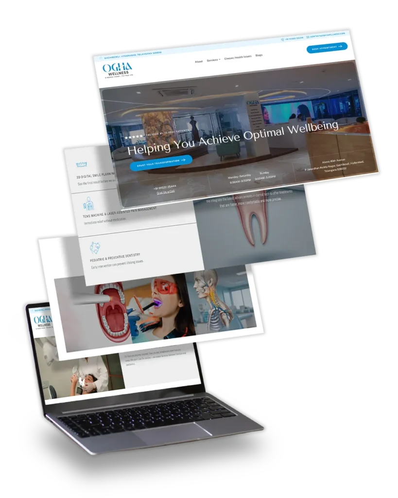 Ogha Wellness Centre Website by TOP Digital Agency Mumbai