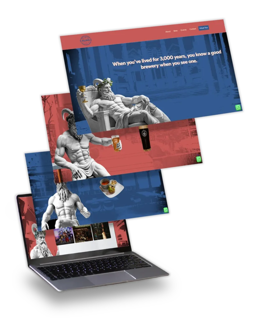 Kling Breweries F&B Website by TOP digital agency in mumbai