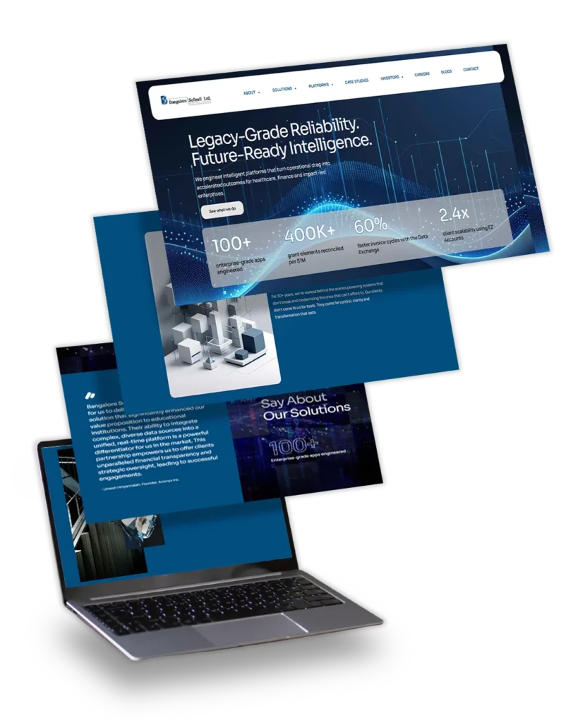 Bangalore Softsell IT Company Website by TOP digital agency in mumbai