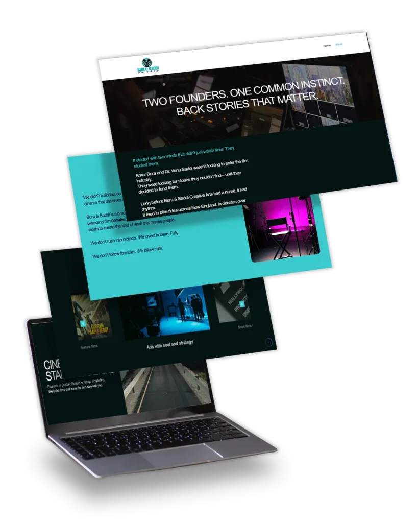 Bura & Saddi Movie Production Website by TOP Digital Agency Mumbai