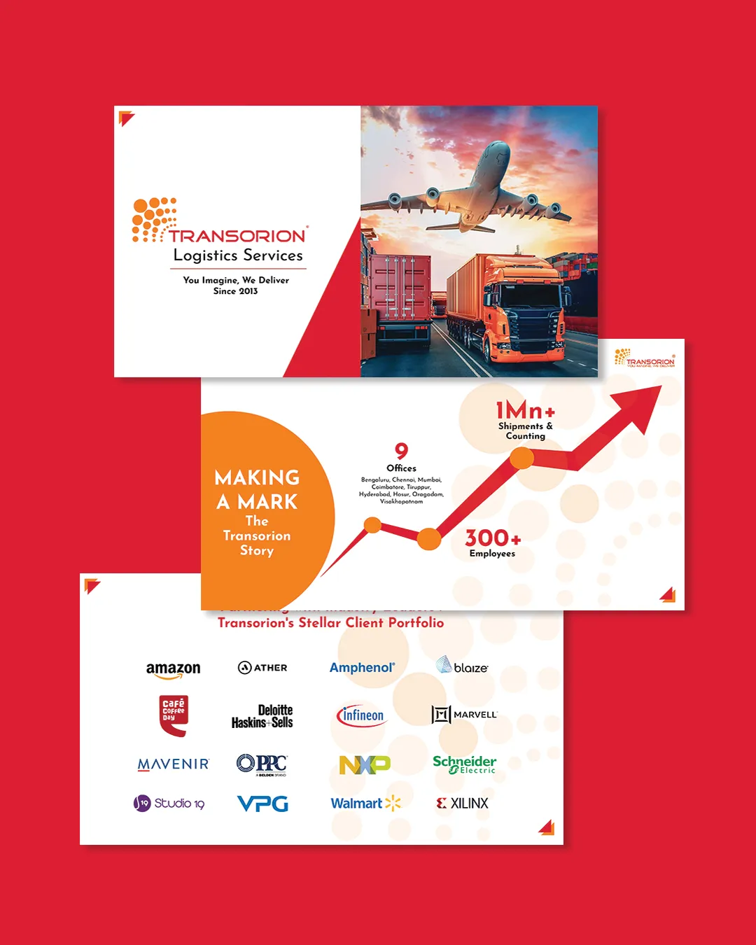 Transorion Logistics Pitch Deck by top branding agency in mumbai
