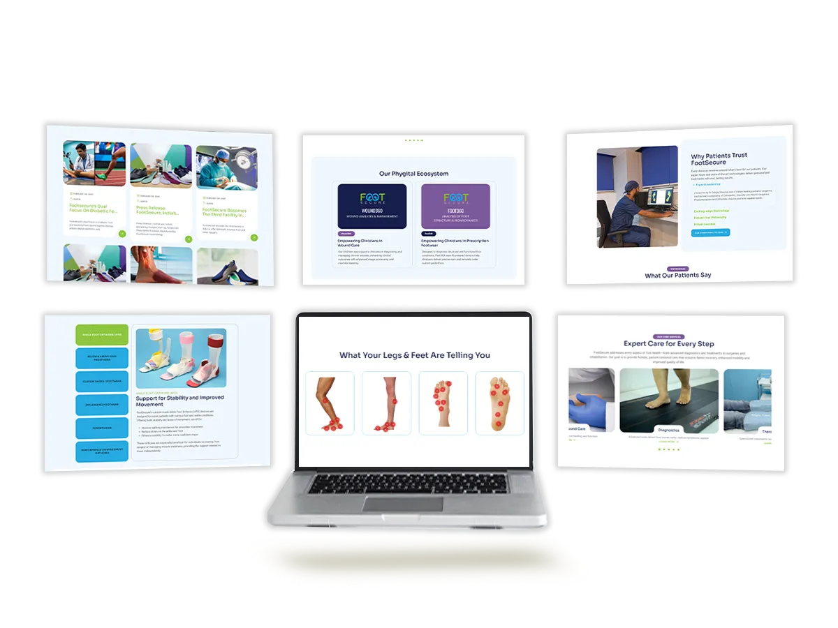 Footsecure Podiatry Clinic Bangalore Website by TOP digital agency in mumbai