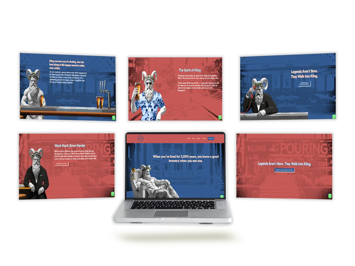 Kling Breweries F&B Website by TOP digital agency in mumbai