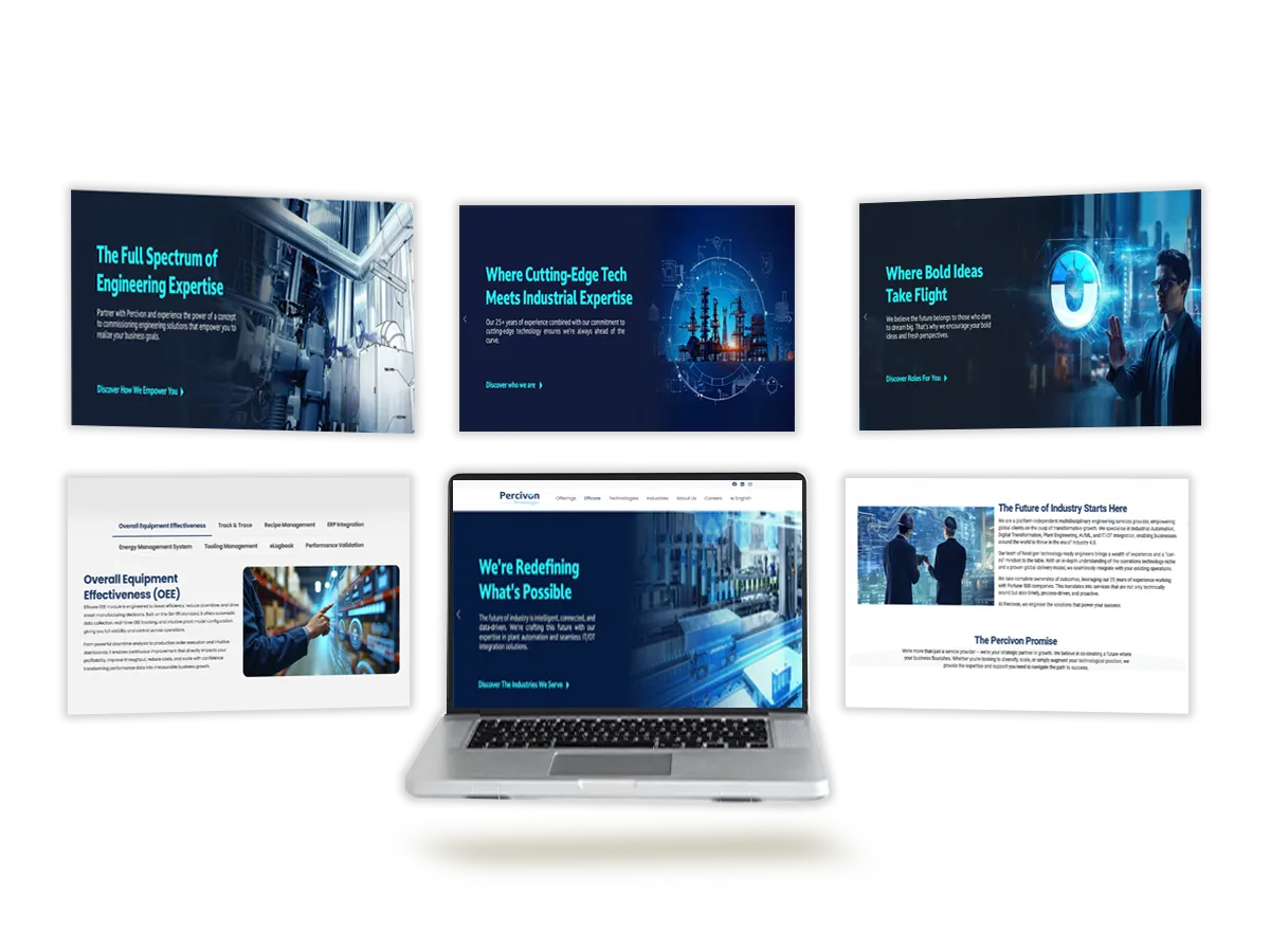 Percivon Technologies Website by TOP Digital Agency Mumbai