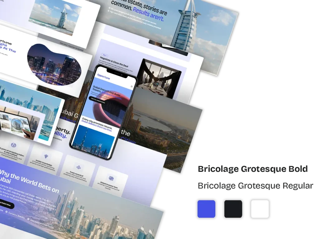 Opportune Real Estate Dubai Website by TOP digital agency in mumbai