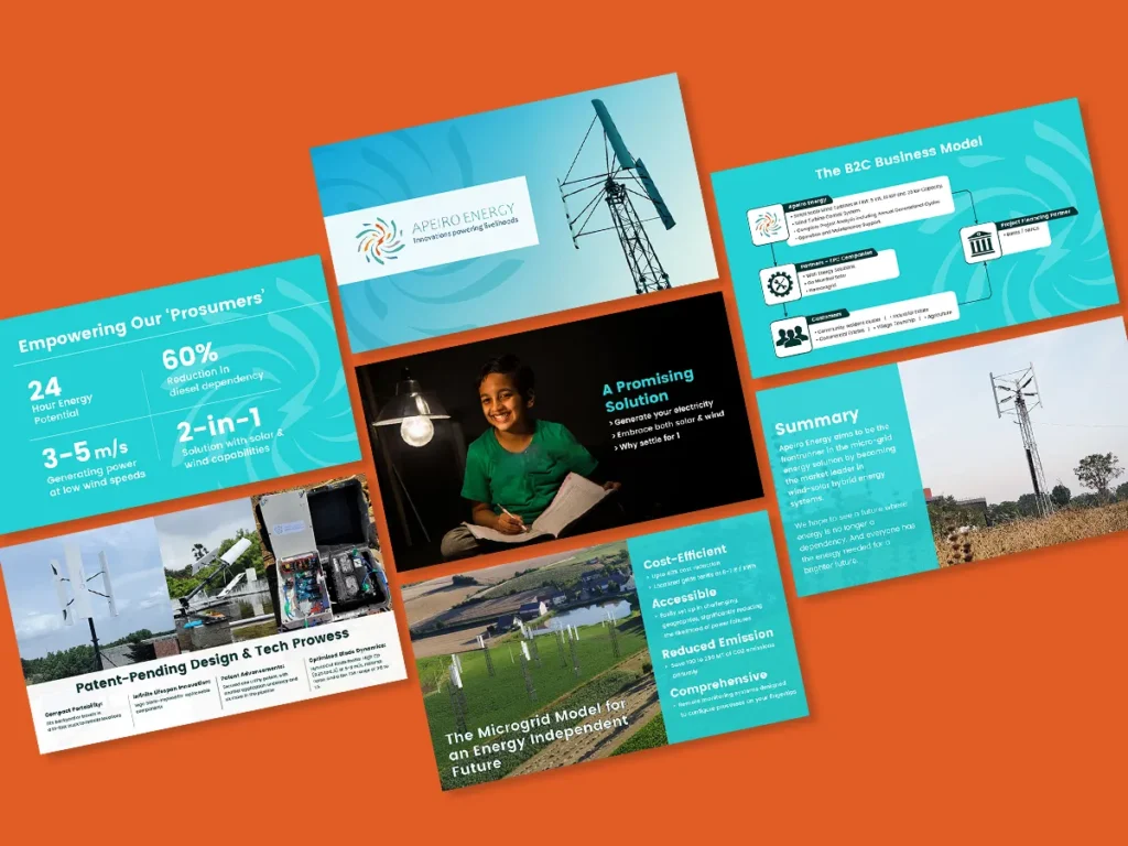 Apiero Energy Pitch Deck by top branding agency in mumbai