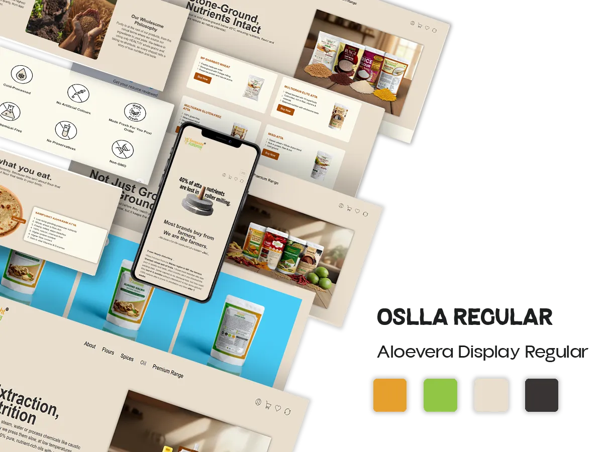 Sampusht Organic Food D2C Website by TOP digital agency in mumbai