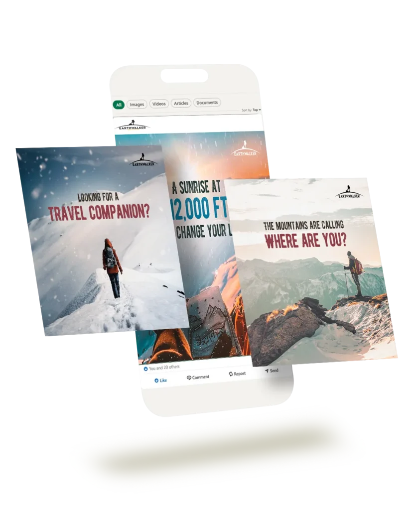 Earthwalker Social Media for Trafvel Agency best digital marketing agency