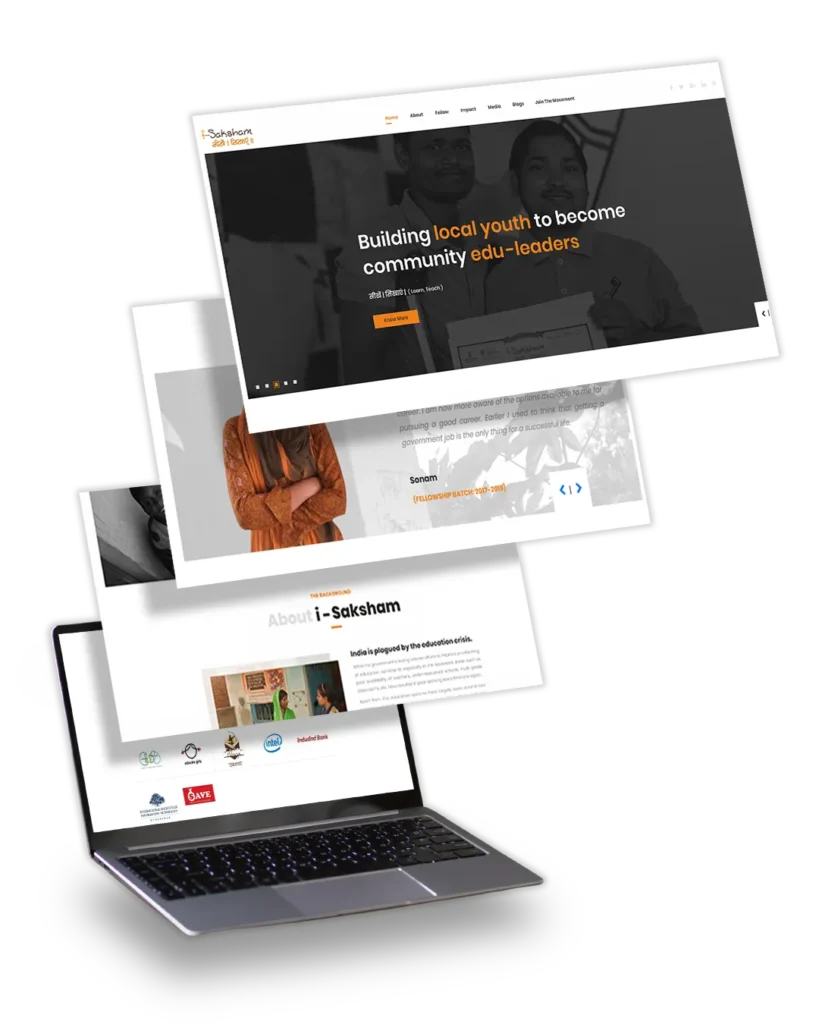 i-Saksham Personal Education Website by TOP Digital Agency Mumbai