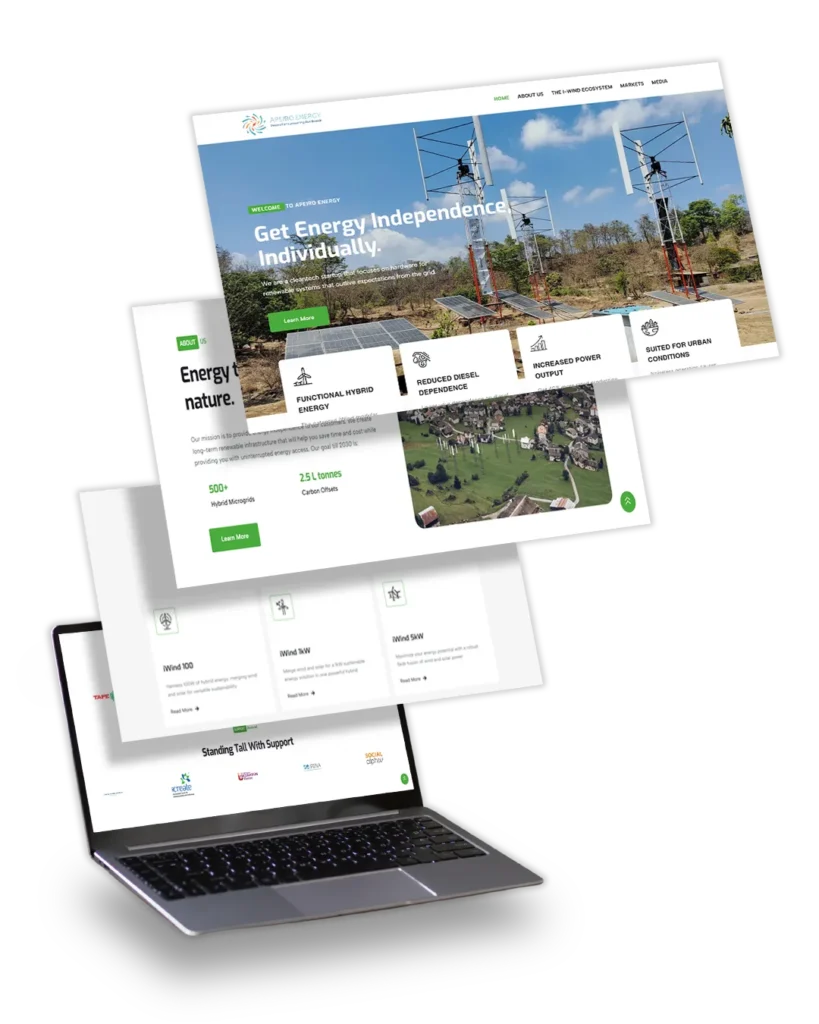 Apeiro Energy Corporate Website by TOP Digital Agency Mumbai