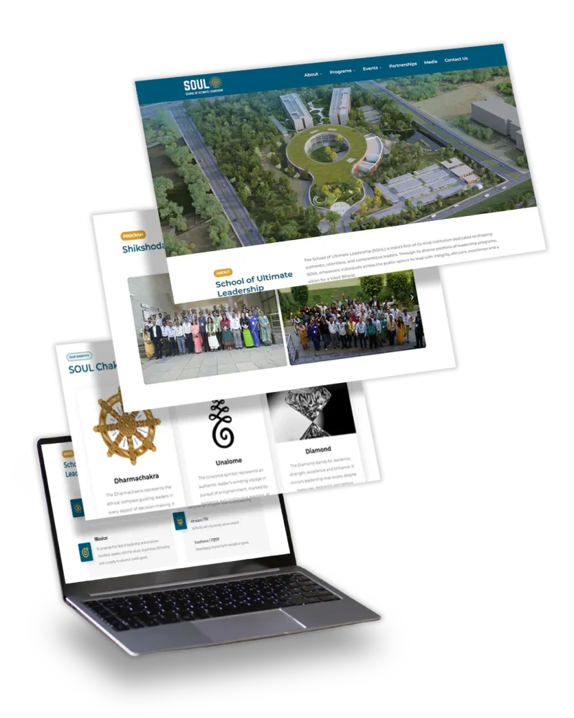 SOUL Institutional Education Website by TOP Digital Agency Mumbai