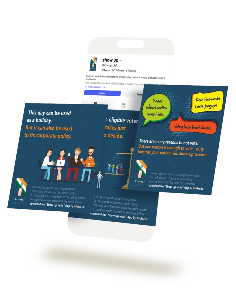 social media for tech company voting advertisements digital agency top in mumbai