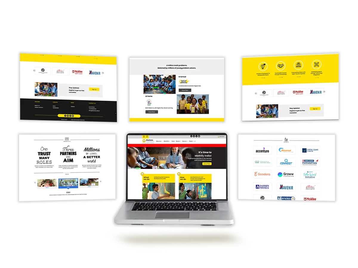 Akshara Foundation Education Website by TOP Digital Agency Mumbai