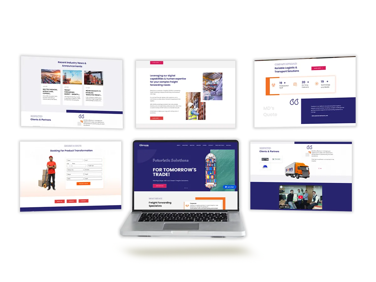 Givven Logistics Website by TOP Digital Agency Mumbai