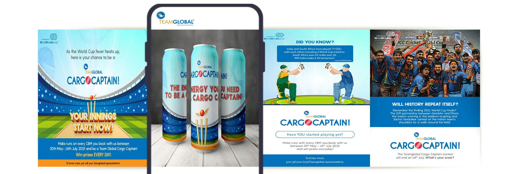 Event branding & social media for logistics company cricket league