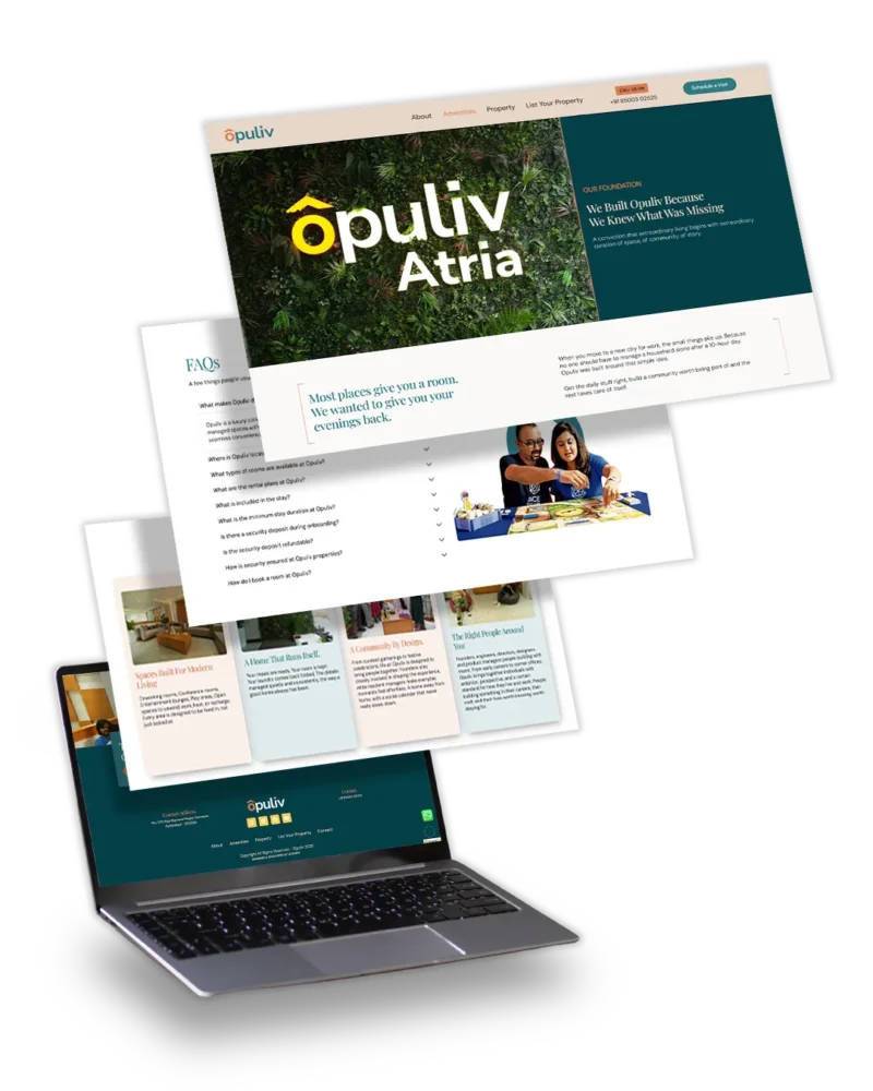 real estate website design India